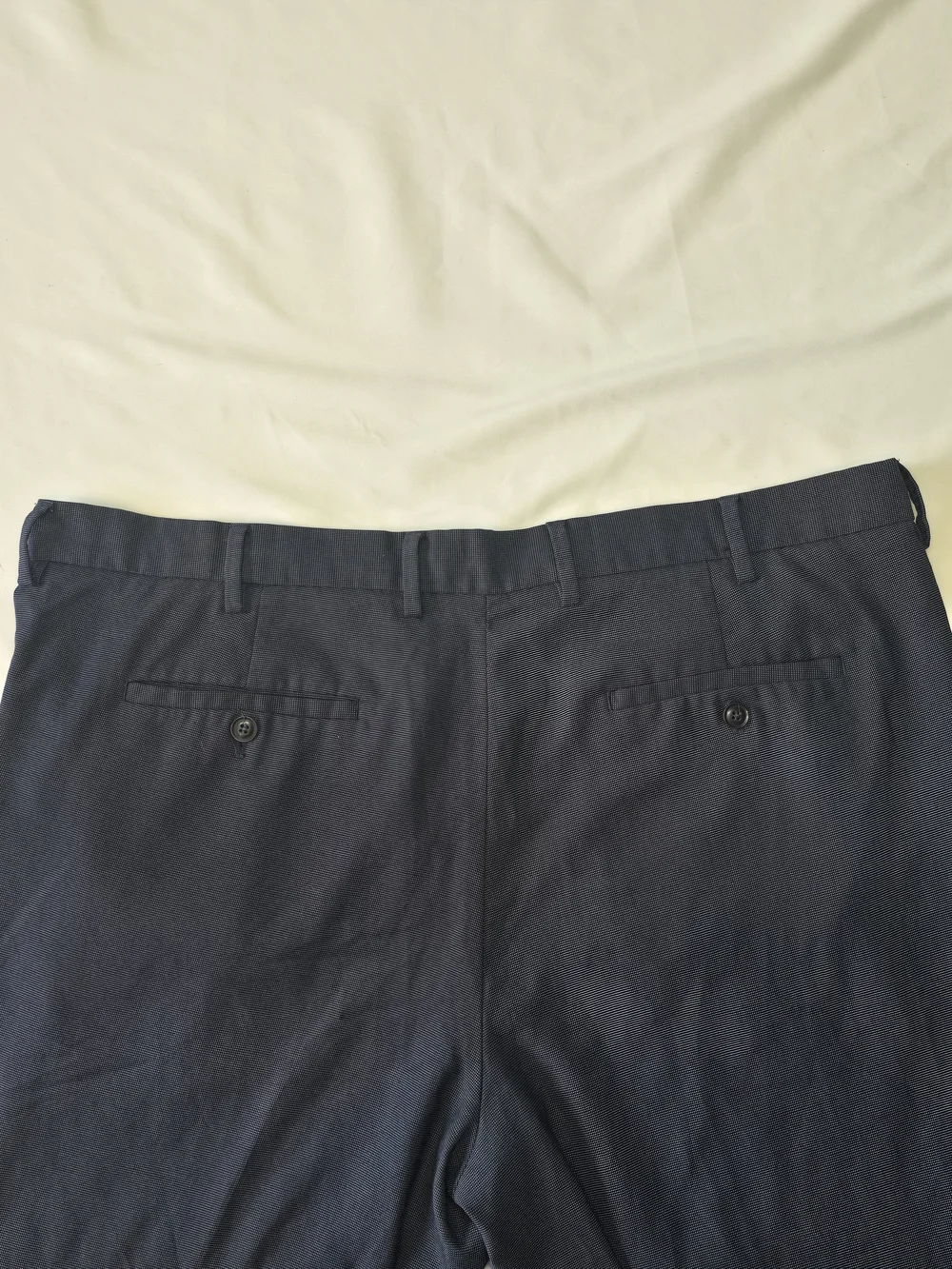 Perry Ellis Portfolio Men's Slim Fit Navy Blue Dress Pants 40x32